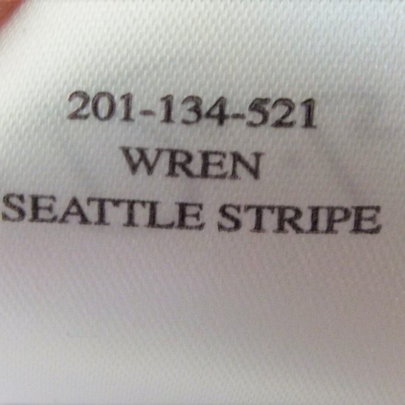 Rails Wren Seattle Linen Blend Blue & White V-Neck Striped Dress Sz Large - Picture 13 of 15